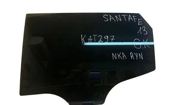 Hyundai Santa Fe Rear door window glass 43R000399 E000008