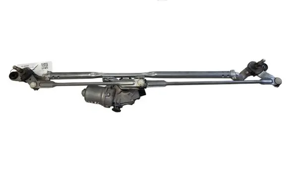 Front wiper linkage and motor