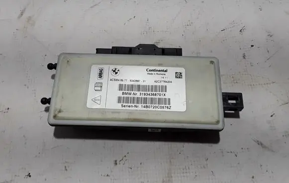 BMW 5 F10 F11 Airbag control unit/module 9343687