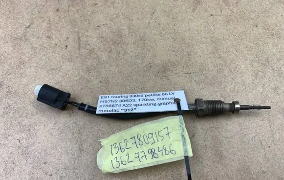 BMW 3 E90 E91 Exhaust gas temperature sensor 7809157 13627809157 13627798486