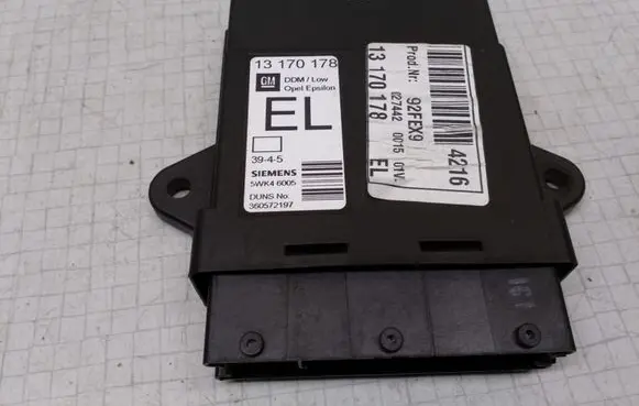 Opel Vectra C Door control unit/module 13170178 5WK46005