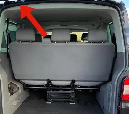 Volkswagen Multivan T5 Tailgate/trunk/boot hinge 7H0827301D