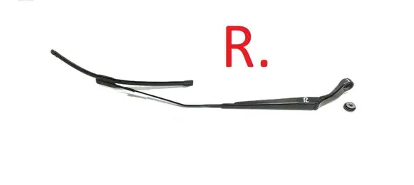 Front wiper blade arm
