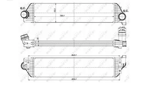 Renault Master III Intercooler radiator 144960015R 21410-00Q0D 4420575