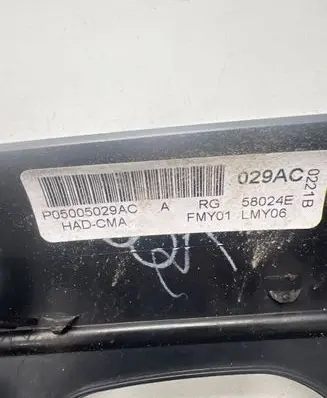 Chrysler Grand Voyager IV Climate control/heater control trim 05009175aa