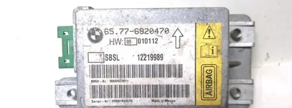 BMW 7 E65 E66 Airbag control unit/module 65.77-6920470