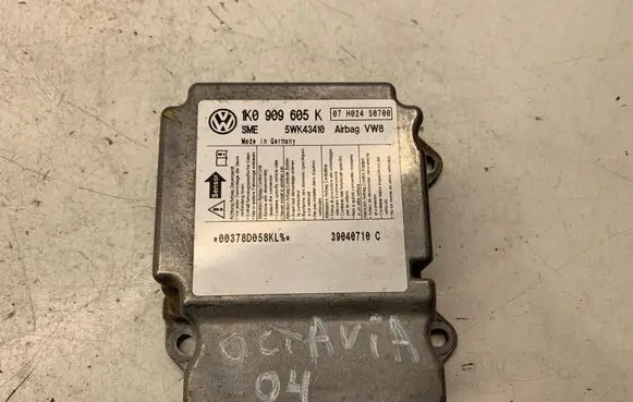 Skoda Octavia Mk2 (1Z) Airbag control unit/module 07H024S0700 5WK43410 1K0909605K