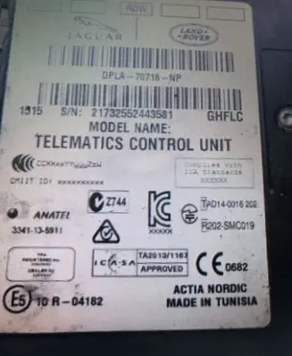 Land Rover Range Rover L322 Other control units/modules DPLA70718NP LR072356