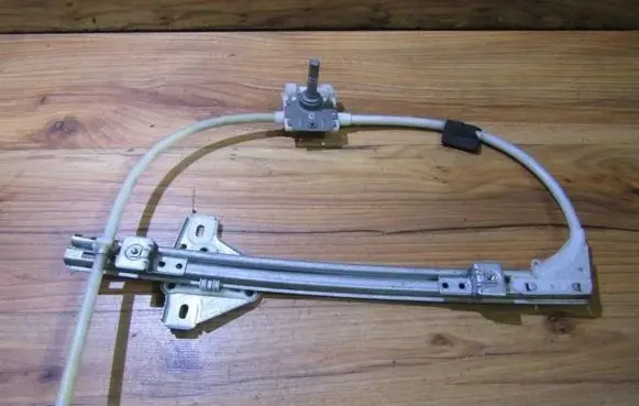 Sliding door window regulator with motor