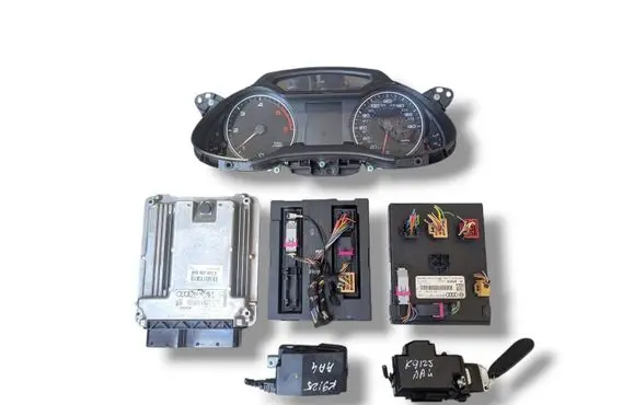 Audi A4 S4 B8 8K Engine ECU kit and lock set 0281014725 8K0907401F