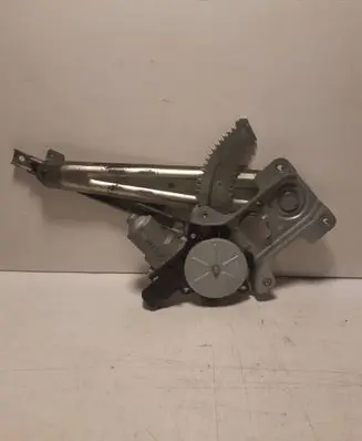 Rear door window regulator with motor