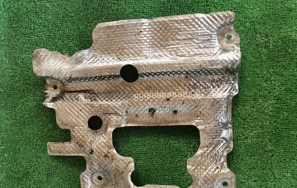Heat shield in engine bay