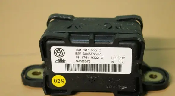 Audi A3 S3 8P ESP acceleration yaw rate sensor 1K0907655C