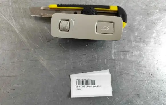 Volvo XC90 Tailgate opening switch 31481439 31394548