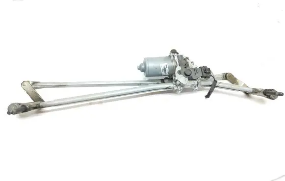 Front wiper linkage and motor