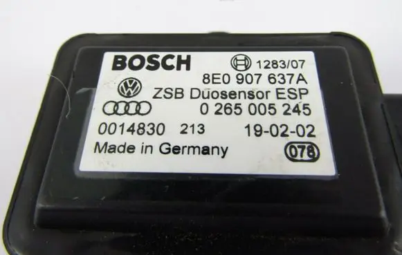 Volkswagen PASSAT B5.5 ESP acceleration yaw rate sensor 8E0907637A