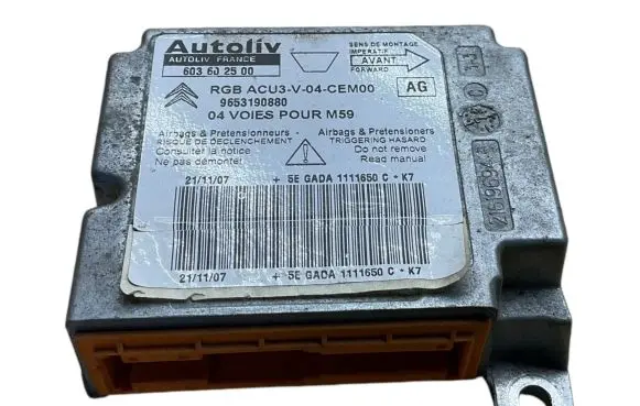 Peugeot Partner Airbag control unit/module 603602500 9653190880
