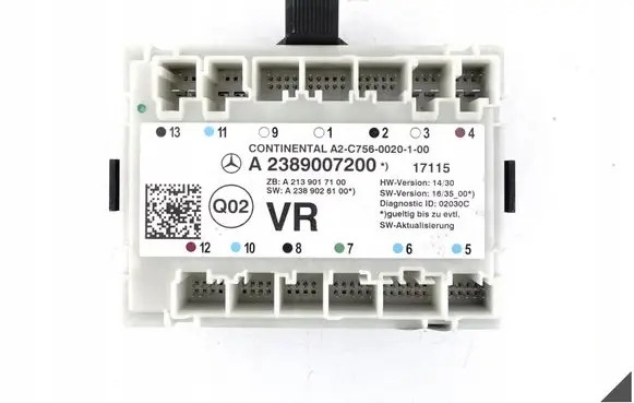Mercedes-Benz E W238 Door control unit/module A2389007200