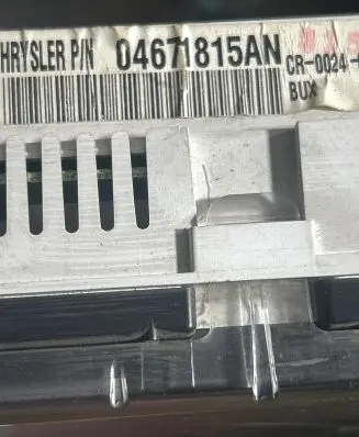 Chrysler PT Cruiser Speedometer (instrument cluster) Cr0024034