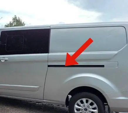 Ford Transit Custom Sliding door middle rail 