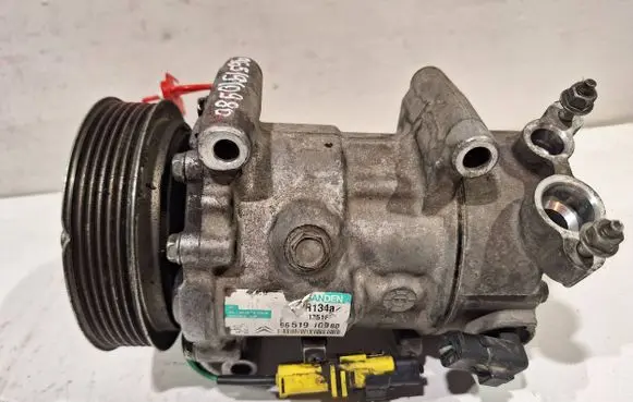 Peugeot 207 Air conditioning (A/C) compressor (pump) 9651910980
