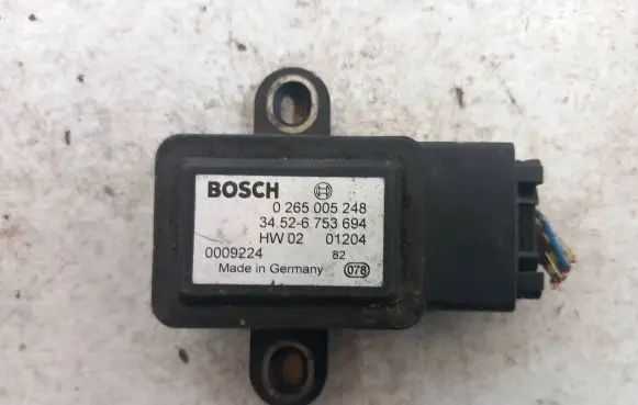 BMW X5 E53 ESP acceleration yaw rate sensor 34526753694 0265005248 9009324