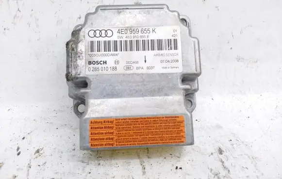 Audi A8 S8 D3 4E Airbag control unit/module 4E0959655K 4E0910655E