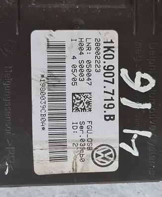 Volkswagen PASSAT B7 Alarm control unit/module 1K0907719B 28002223 1980039CB0A