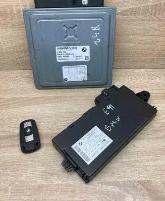 BMW 3 E90 E91 Engine ECU kit and lock set 7574544 9147220