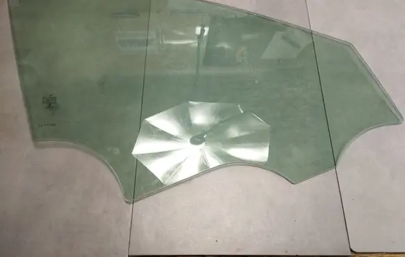 Front door window glass four-door