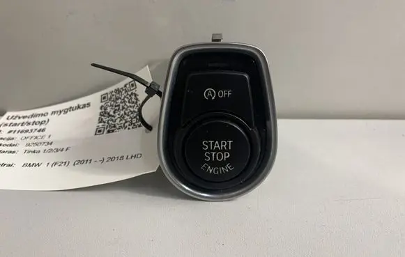 BMW 1 F20 F21 Engine start stop button switch 9250734