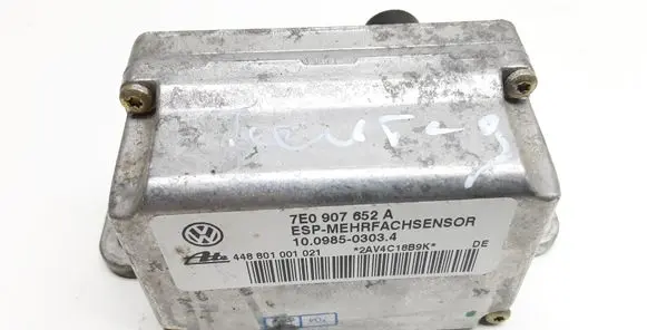 Volkswagen Touareg I ESP acceleration yaw rate sensor 7E0907652A