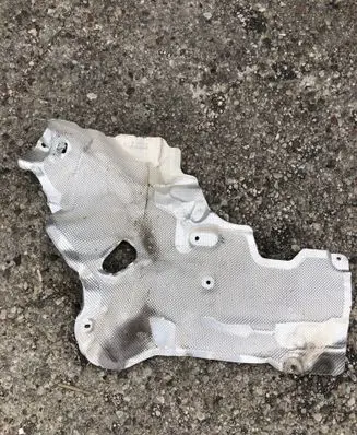 Heat shield in engine bay