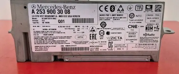 Mercedes-Benz EQC Radio/CD/DVD/GPS head unit A2539003008