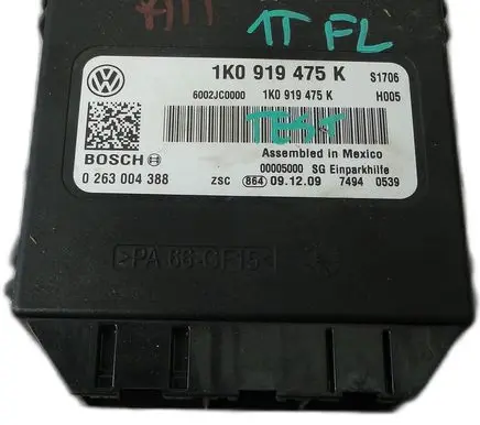 Volkswagen Touran I Trunk lid opening control unit 1K0919475K