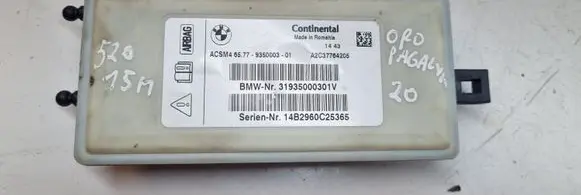 BMW 5 F10 F11 Airbag control unit/module 31935000301V