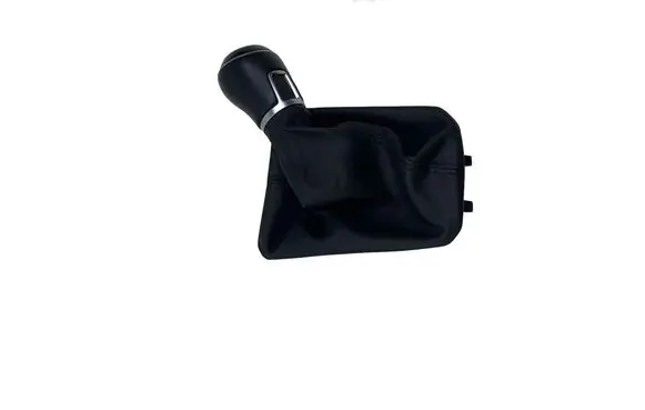 Volkswagen Polo VI Gear lever shifter trim leather/knob 