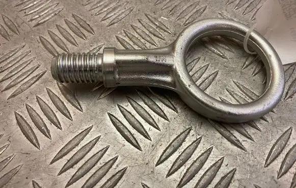 Towing hook eye
