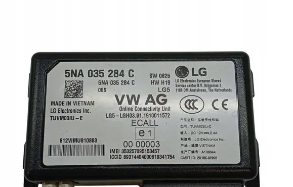 Skoda Superb B8 (3V) Other control units/modules 5NA035284C