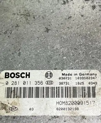 Renault Trafic II (X83) Engine control unit/module 8200091517 1039S02349 0281011356