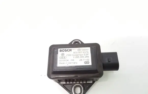 Audi A4 S4 B6 8E 8H ESP acceleration yaw rate sensor 8E0907637A 0265005245