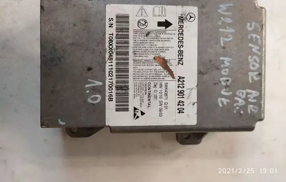 Mercedes-Benz E W212 Airbag control unit/module A2129014204