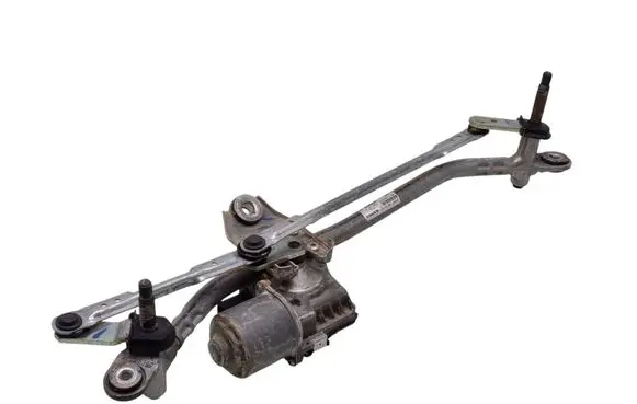 Front wiper linkage and motor