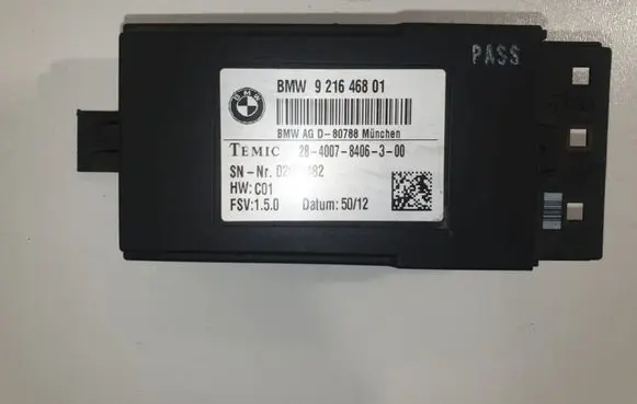 BMW 5 F10 F11 Seat heating relay 9216468