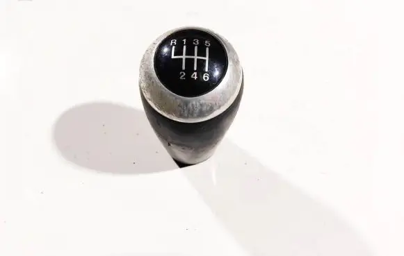 Gear lever shifter trim leather/knob