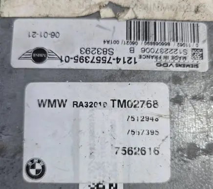 Mini One - Cooper Coupe R56 Engine control unit/module 7557395 9199994 S122237006B