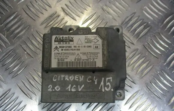 Citroen C4 I Airbag control unit/module 9658137980