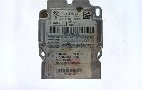 Volkswagen Touareg II Airbag control unit/module 7P0959655C 0285011201