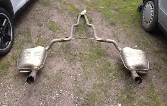 Audi A6 S6 C6 4F Rear muffler/silencer tail pipe 4F0253612AA
