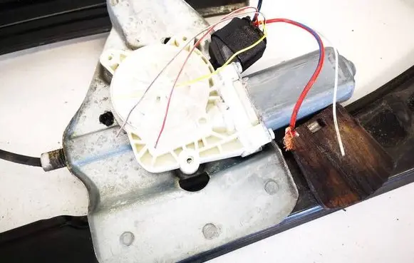 Front door window regulator motor